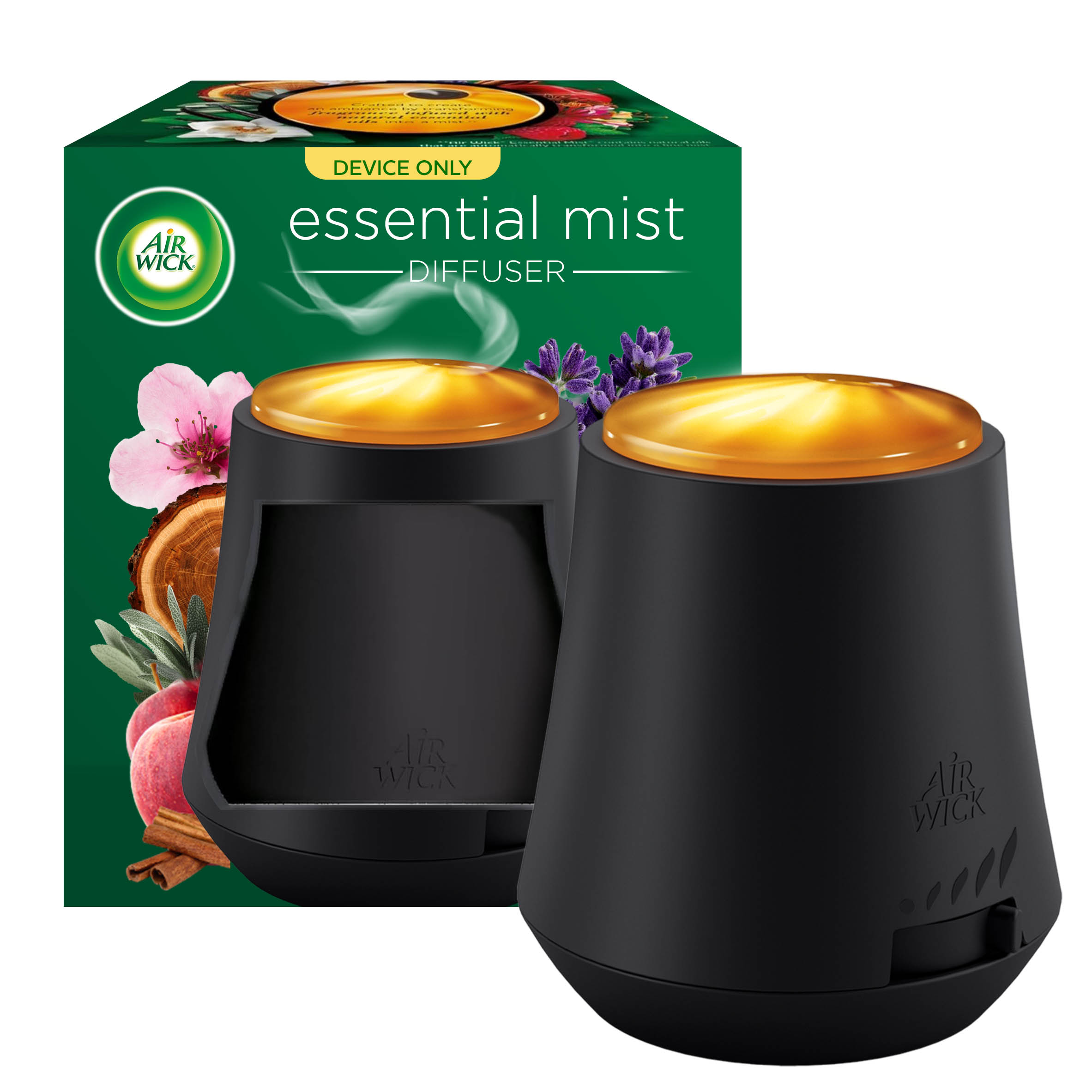 AIR WICK Essential Mist  Black Diffuser